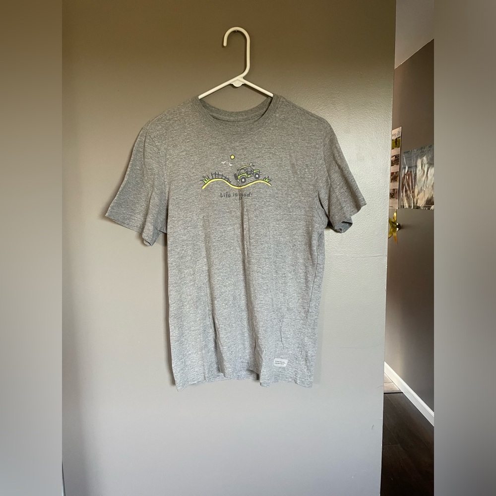 Life is good gray t-shirt